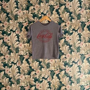Cropped Coca Cola graphic tee. Size M